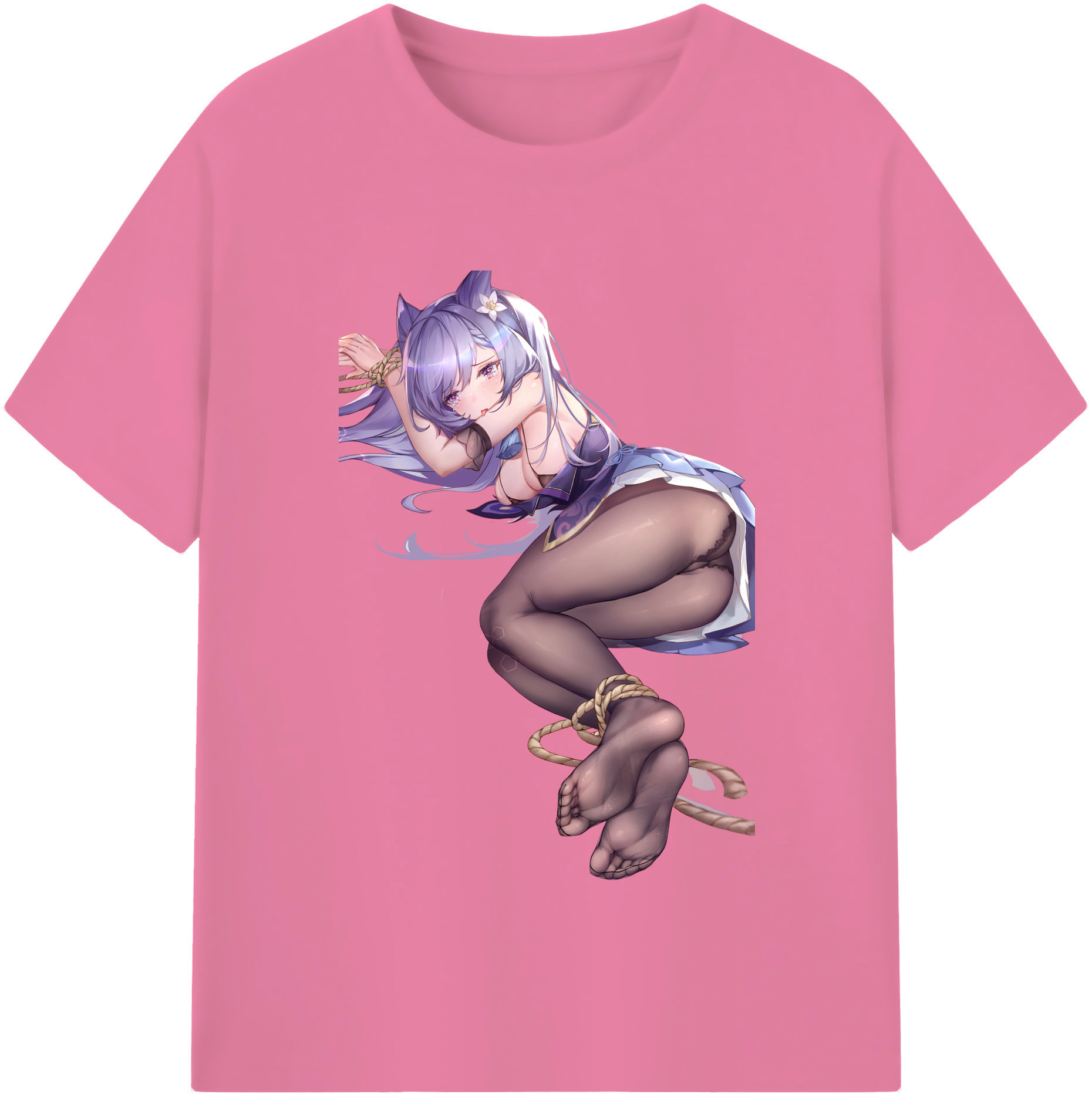 げんし神 刻晴 こくせい genshin Kokusei 綿100％半袖Tシャツ（フロントプリント）